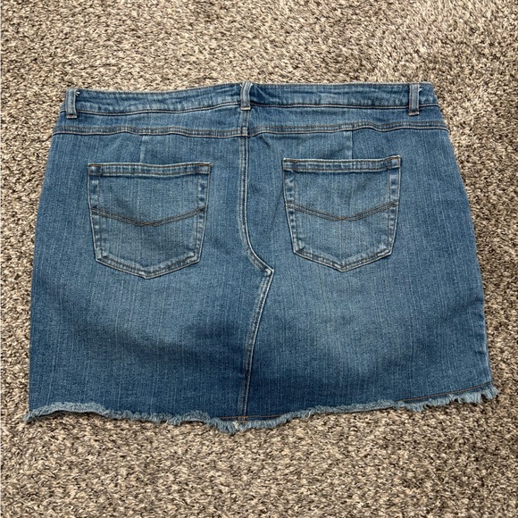 Vintage Torrid Denim Mini Skort Skirt Size 20 - Picture 4 of 5